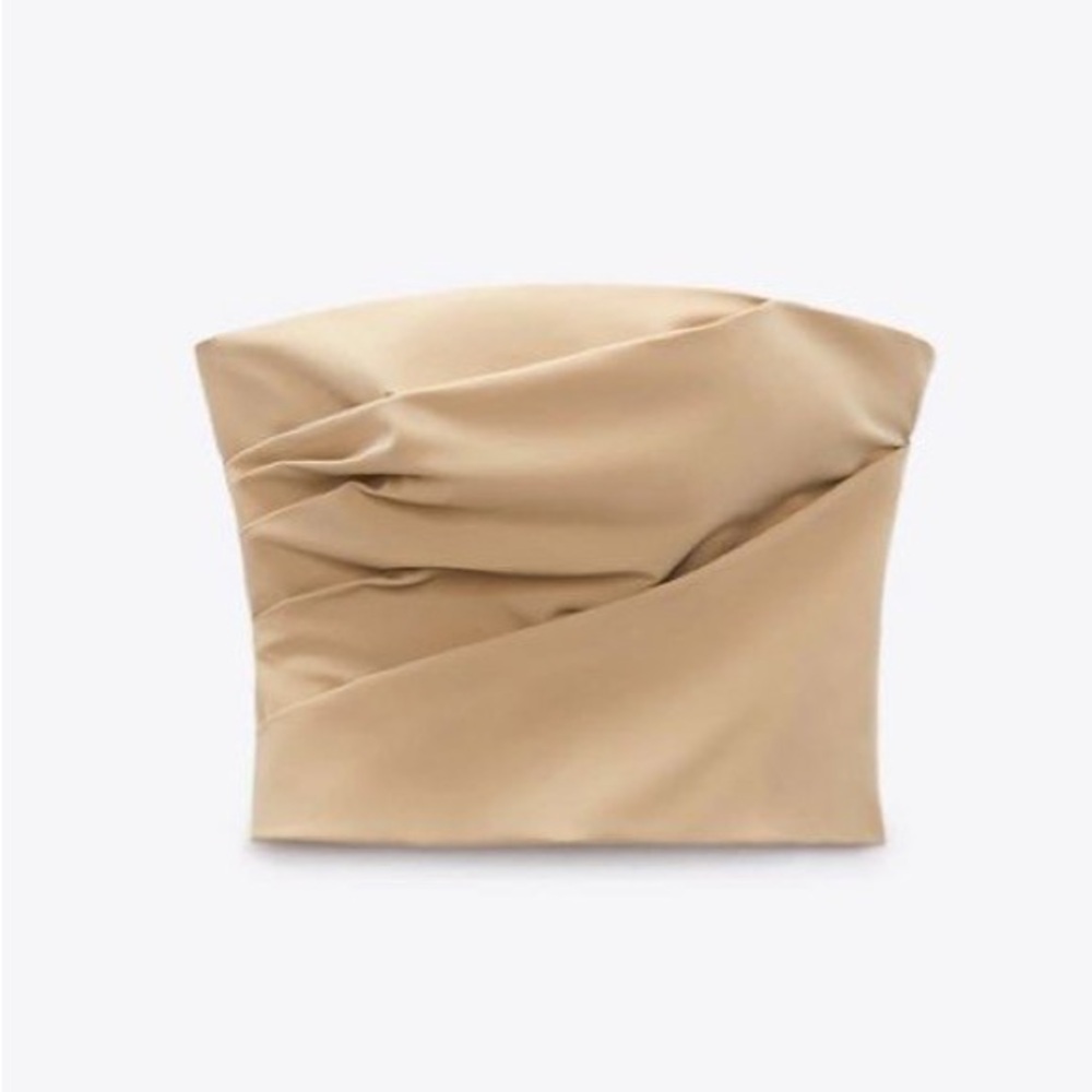 Zara | Ruched Strapless Top